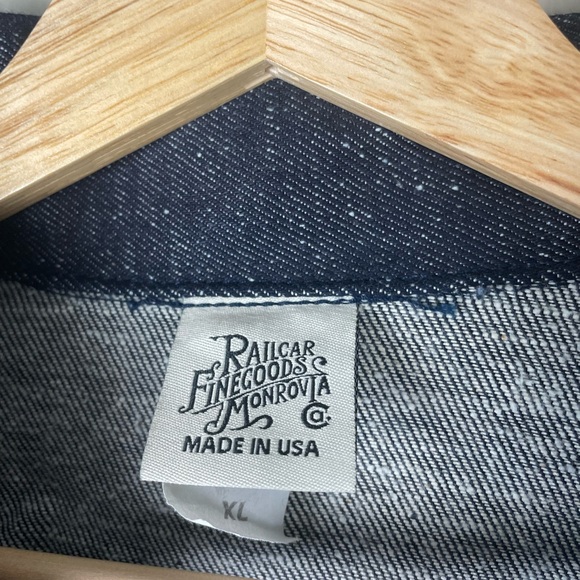 Railcar Fine Goods Denim Chore Coat Selvedge XL MADE IN USA - Picture 5 of 7